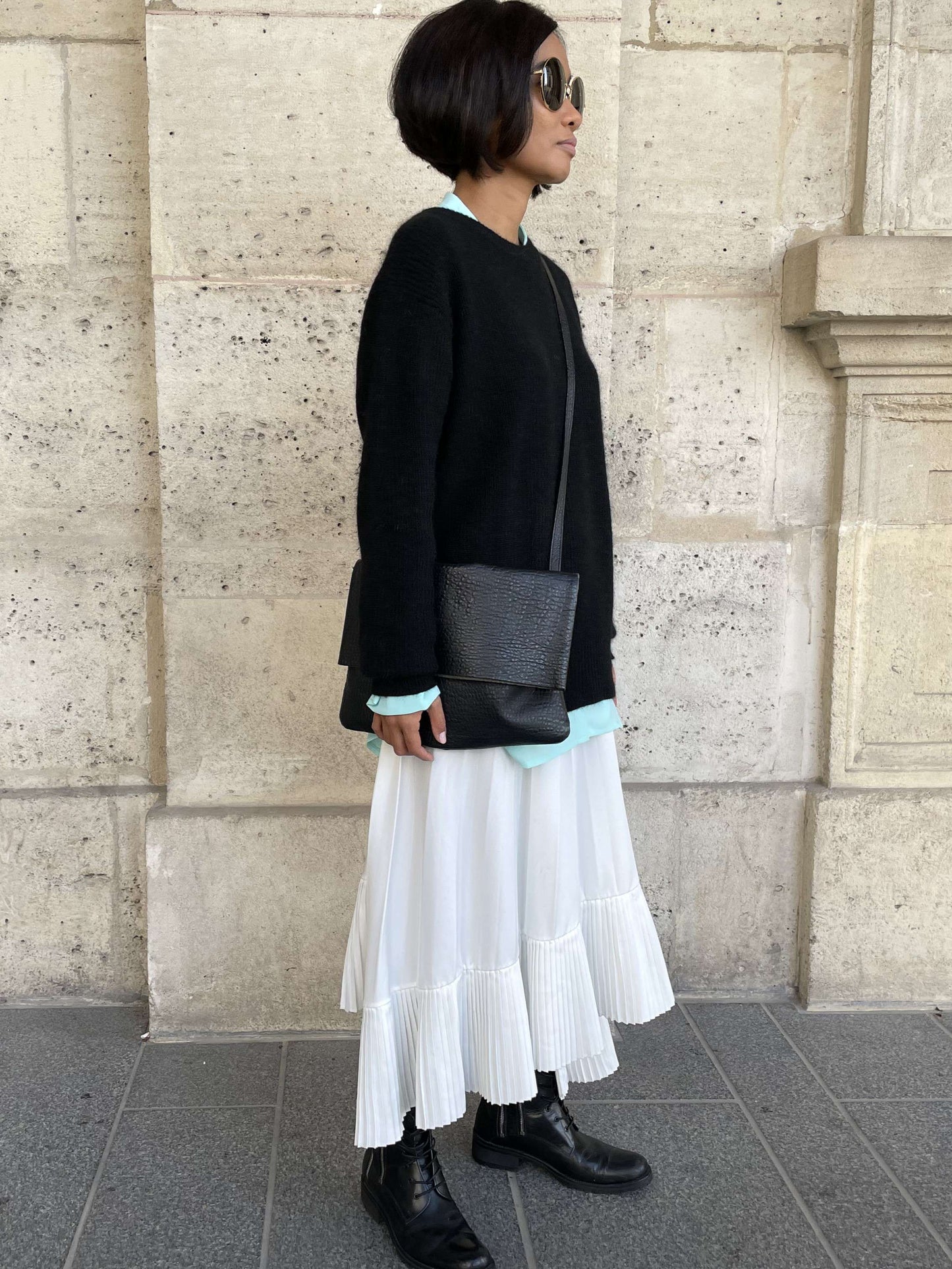 Pull en Mérinos noir