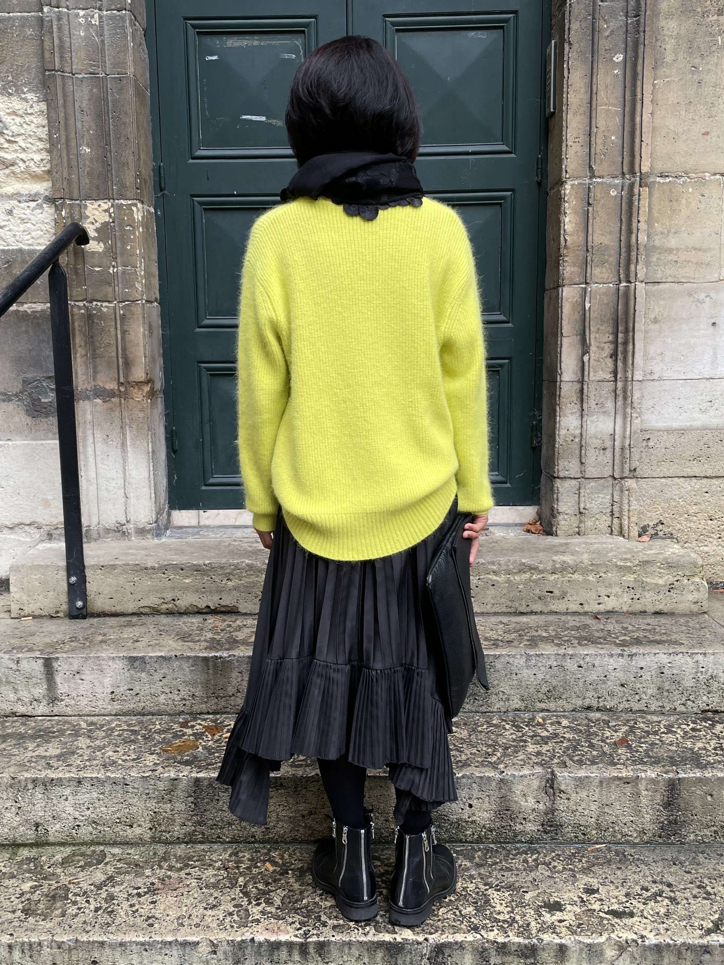 Pull en Mérinos noir