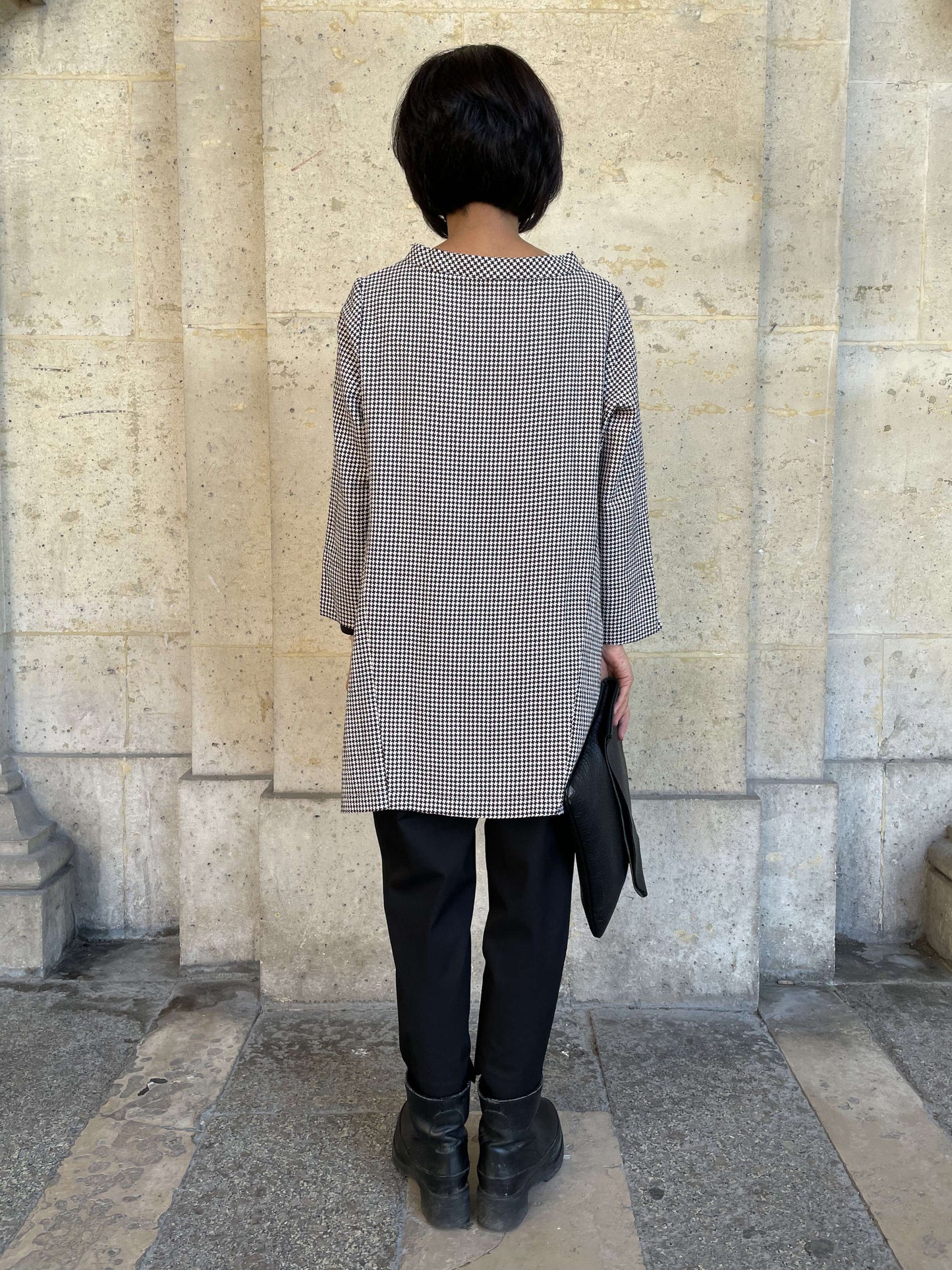 Veste chemise pied de poule
