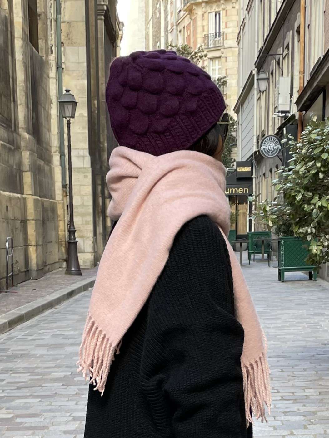 Bonnet mauve