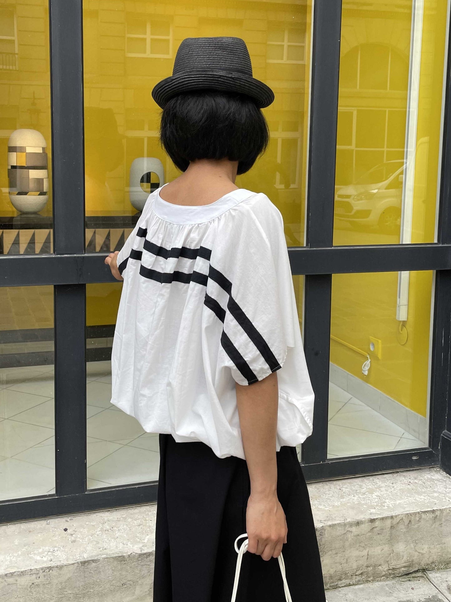 Blouse ample bandes dorsales